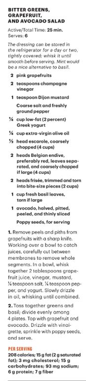 BitterGreensGrapefruitAndAvacadoSalad